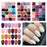 576pcsbox Colorful Fake Nails Acrylic Full Cover