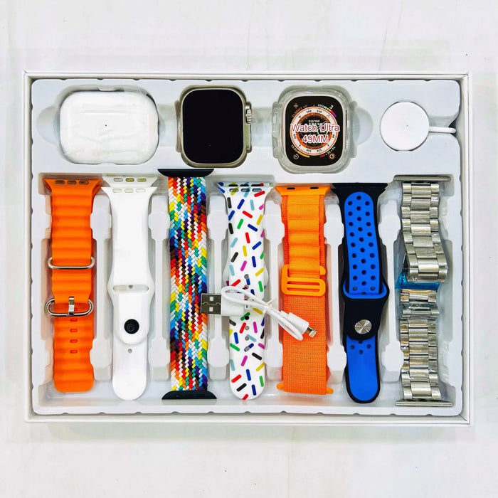 New Smart Watch 7 In 1 Straps with Airpods