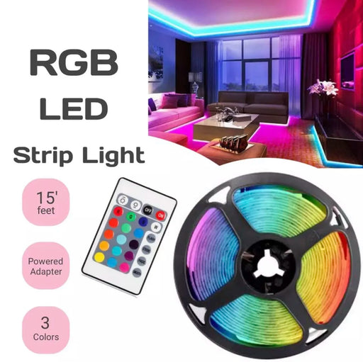 16 Colors Led Strip Light waterproof with charger and remote